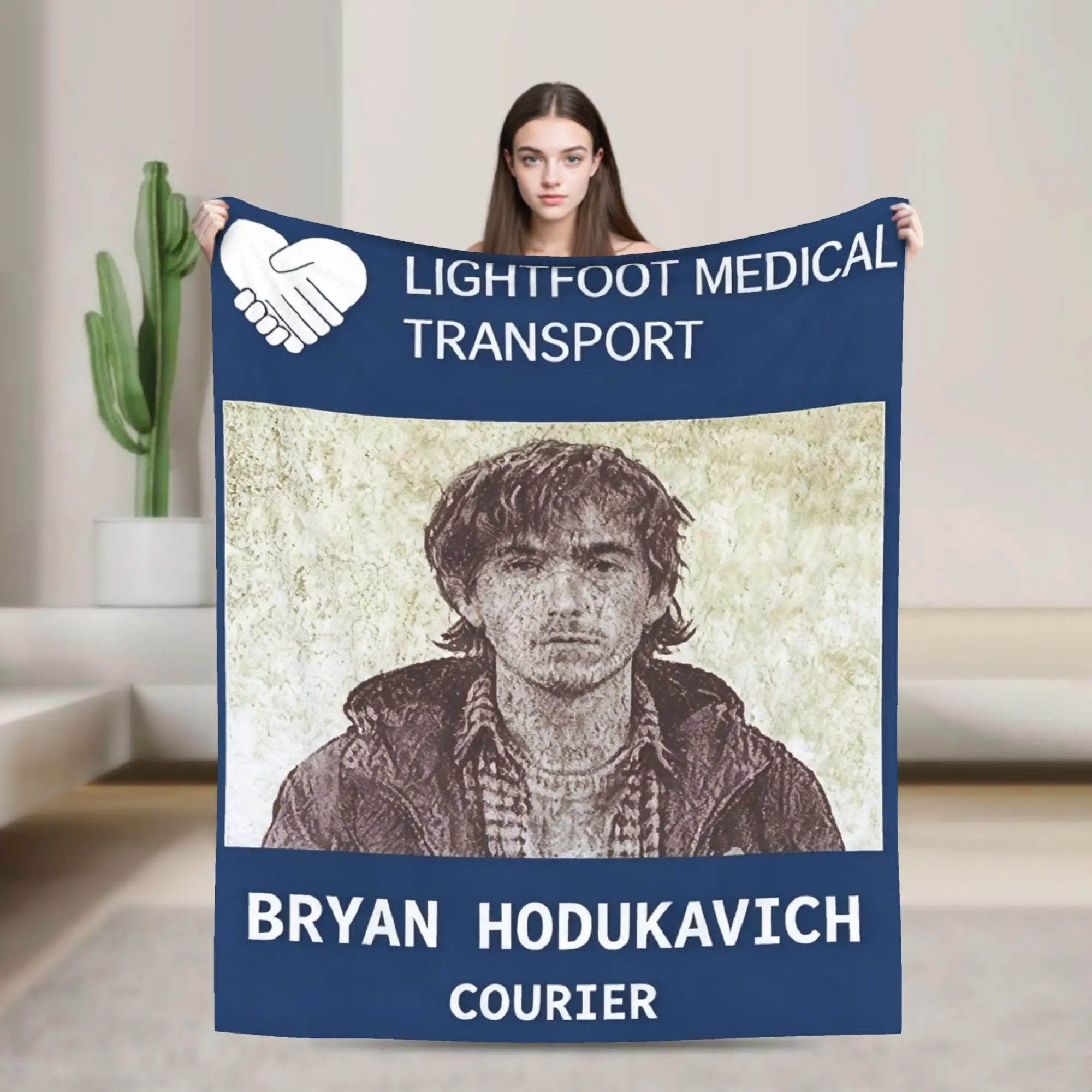 Bryan Hodukavich ID Card Flannel Blanket R-Residents Night Undead Evil Throw Blanket for Bed Sofa Couch 150*125cm Bedspreads