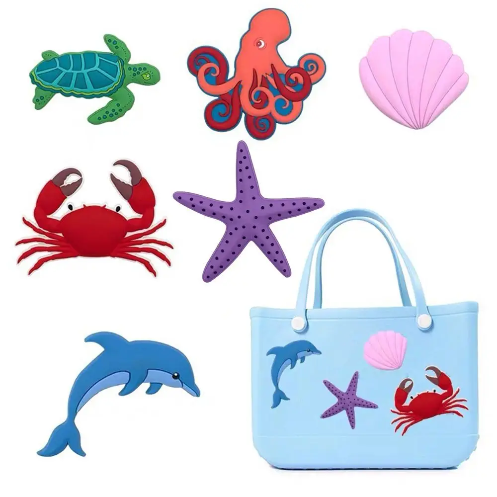 

1/8Pcs DIY Charms for Bogg Bag Accessories Waterproof Handbag Beach Bag Accessories Charms for Bogg Bag/Beach Bag