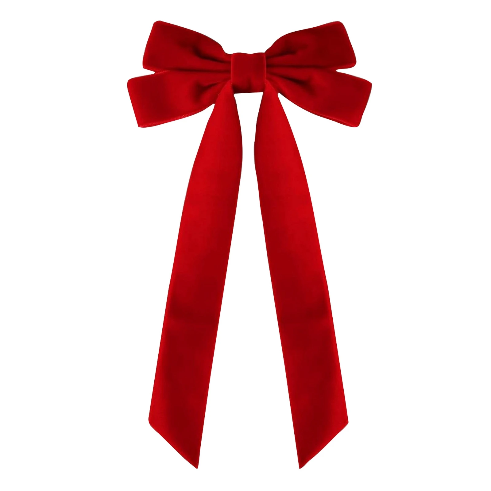 

Christmas Bow Decoration Xmas Tree Wreath Decor Ornaments Red Green Velvet Bow DIY Headwear Accessories New Year Party Supplies