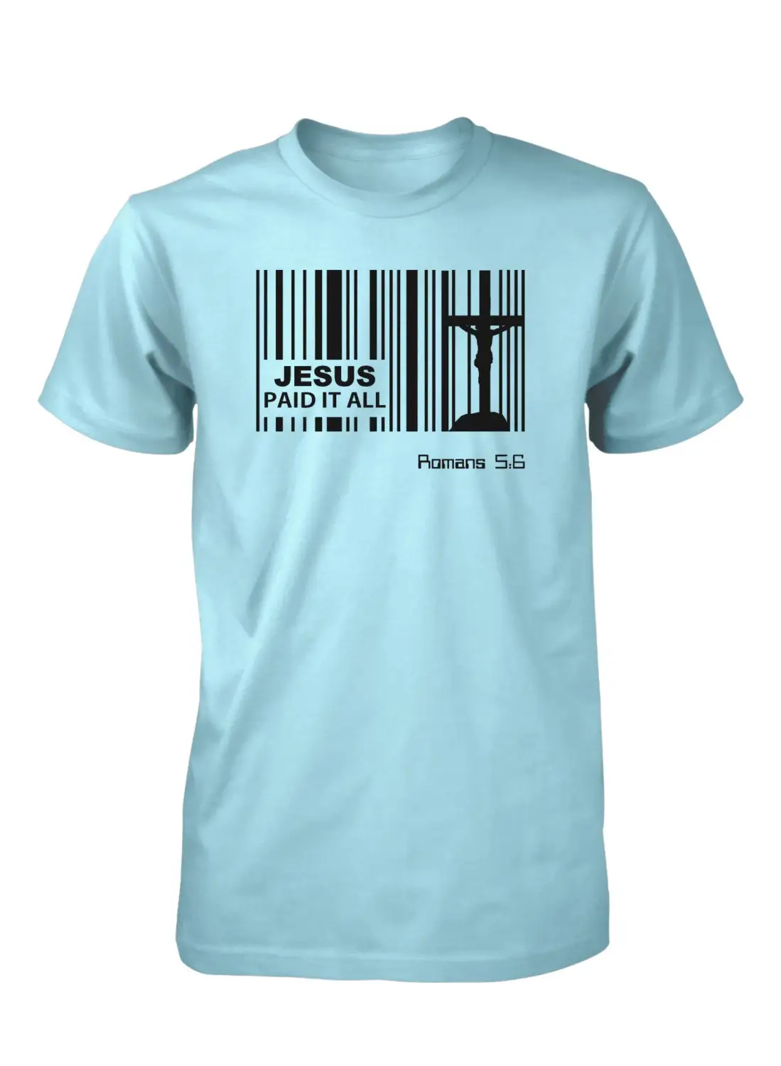 Aprojes Jesus Paid Price Barcode God Christian T Shirt for Men