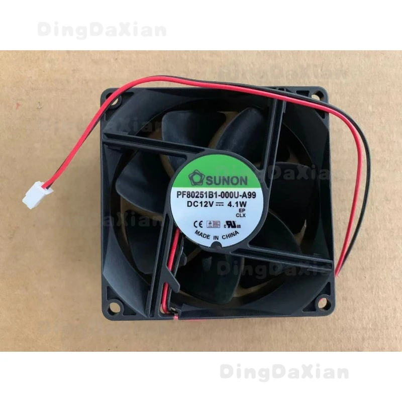 D 1PCS 2-Pin Inverter Cooling Fan For SUNON PF80251B1-000U-A99 8025 8CM 12V 4.1W