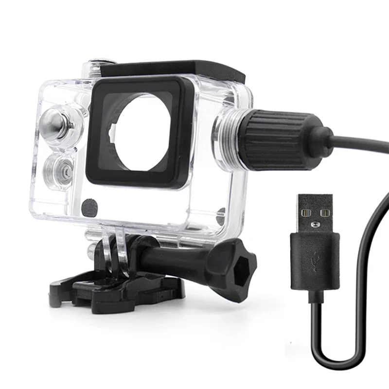 Motorcycle Waterproof Case Waterproof Charging with USB Cable SJCAM SJ4000 Air SJ7000 F60 F68 W8 W9 H9 Action Camera Accessories