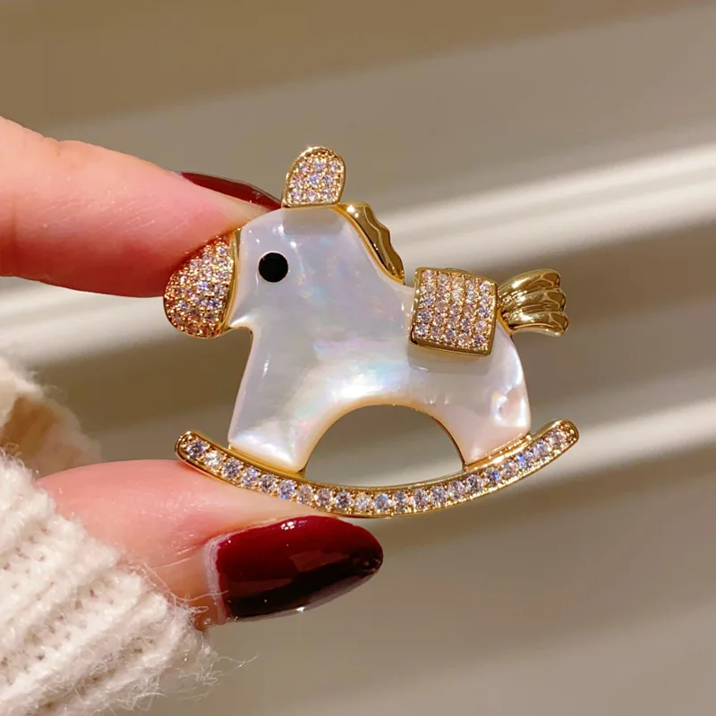 Cute Rainbow Unicorn Brooches For Women Cute Coat Dress Clothes Accessories Clip Pin Buckle Gold Color Fashion Jewelry image 4