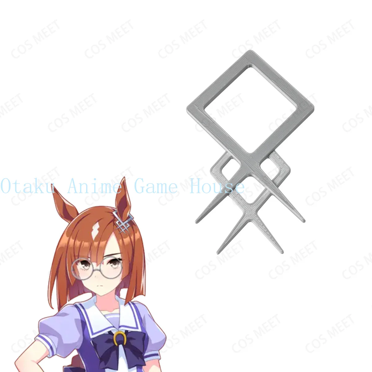 Uma Musume Pretty Derby Ikuno Dictus 3d Printed Cosplay Prop Role Play Comic Con Accessories Hair Pin Gift Halloween