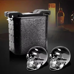 2.35 Inch Crystal Clear Ice Ball Maker Ice Cube Maker Spherical Whiskey Tray Mould Bubble-Free Diamond Skull Rose Ice Box Mold