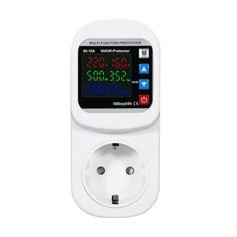 

Intelligent DIN EU Socket Over Undering Voltages Current Protector Real Time Energy Monitoring Simple Installs for M68E