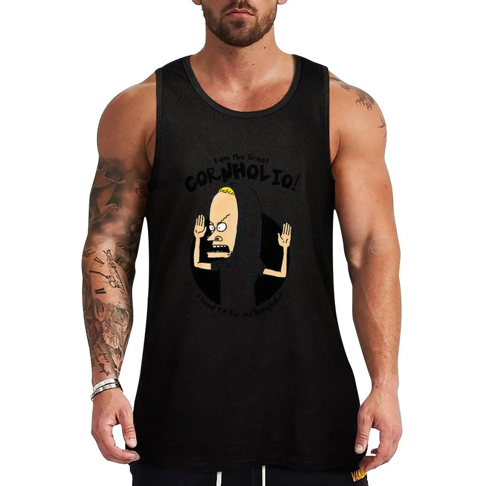 

Beavis And Butthead Tank Top Top summer Working vest mens clothing Men gym sportswear