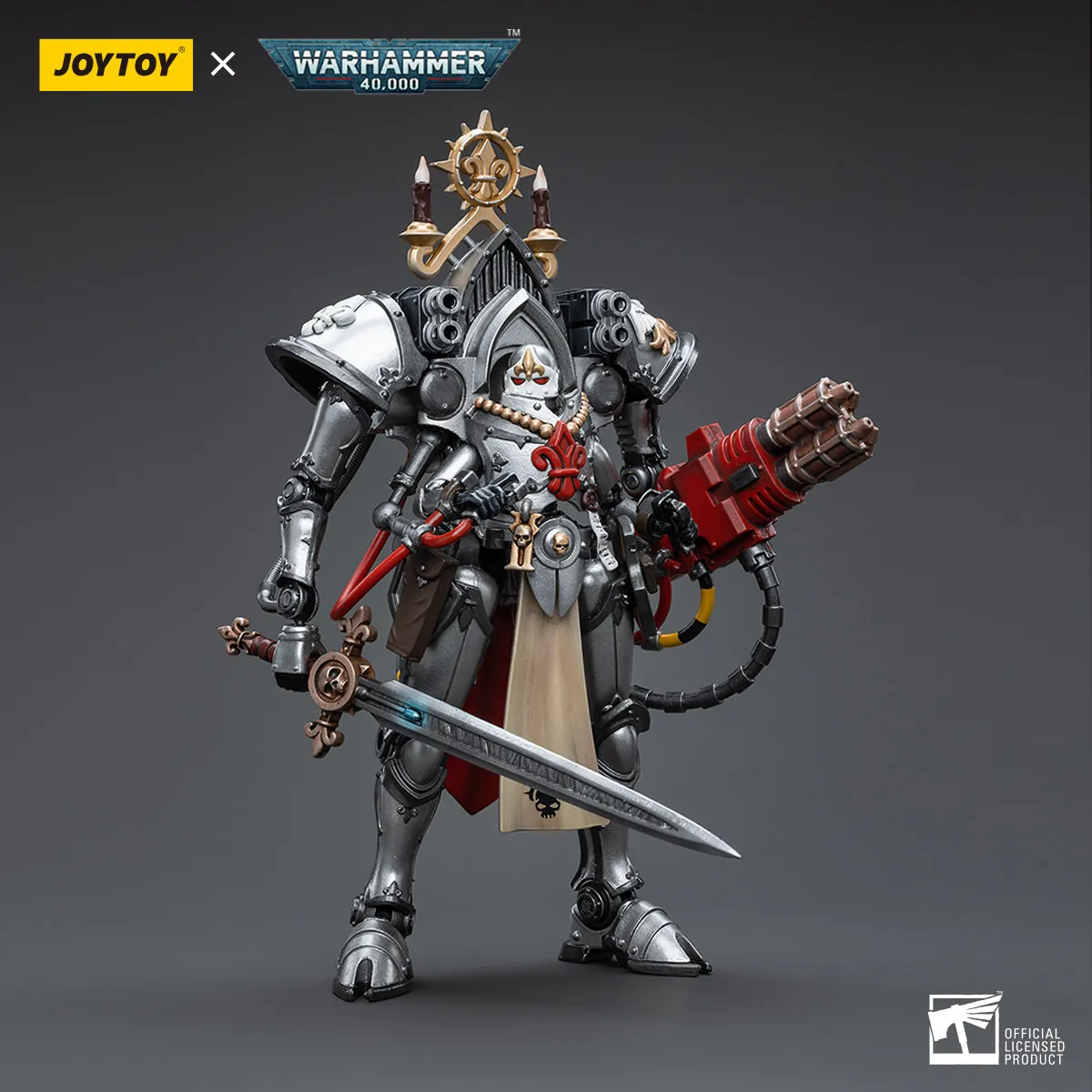 JOYTOY Warhammer 40000/40k Adepta Sororitas Order of the Argent Shroud Paragon Warsuit Sister Collaen Action Figure Doll Model view 2