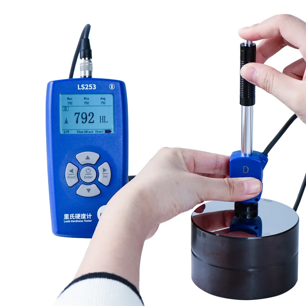 RTS LS253 D/DC/DL/C Multi Probe Leeb Hardness Tester Steel Digital Metal Portable Durometer Hardness Tester