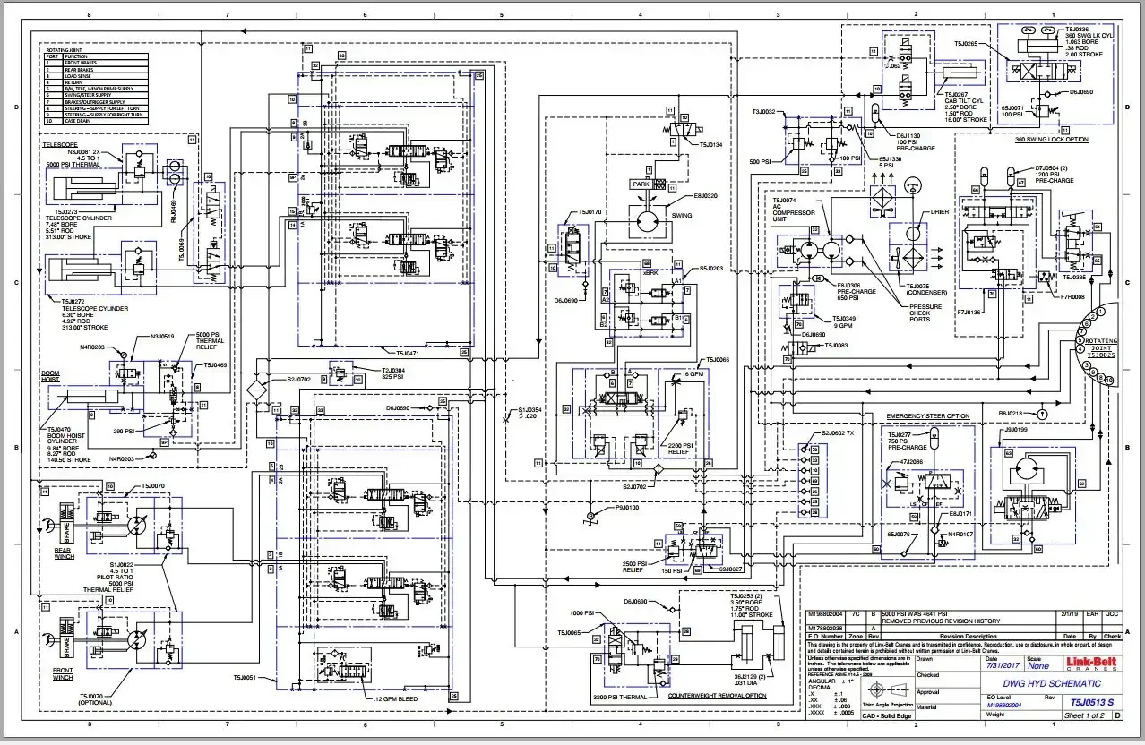 AutoCD Link-Belt Crane 10.3GB PDF [01.2021] All Model Diagram Schematics Full DVD