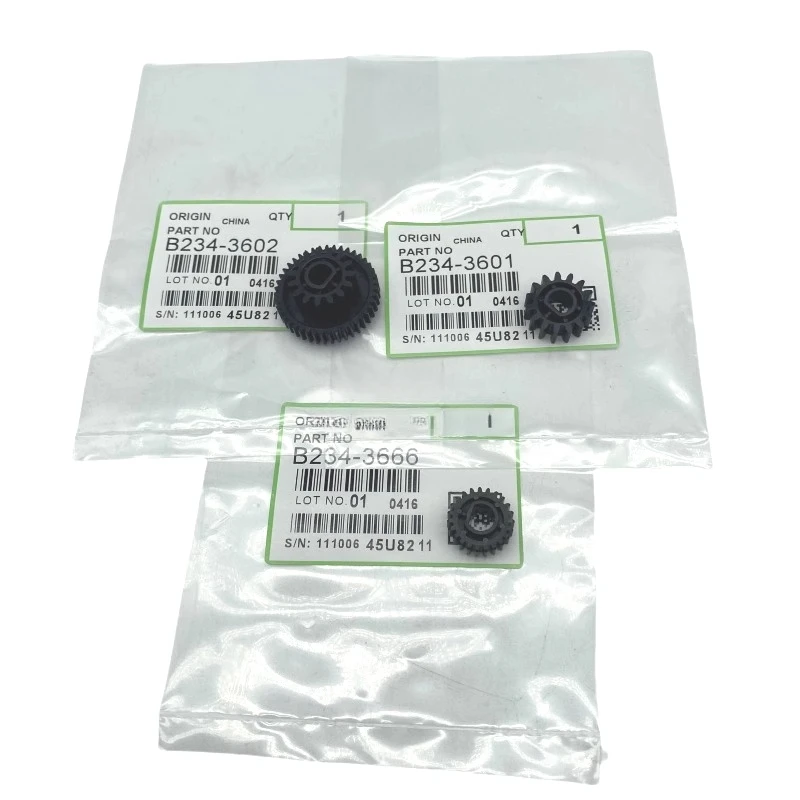 

3set Original factory B234-3601/3602/3666 for Ricoh 1350 1107 906 907 1356 1357 1100 1106 drum rack waste powder gear
