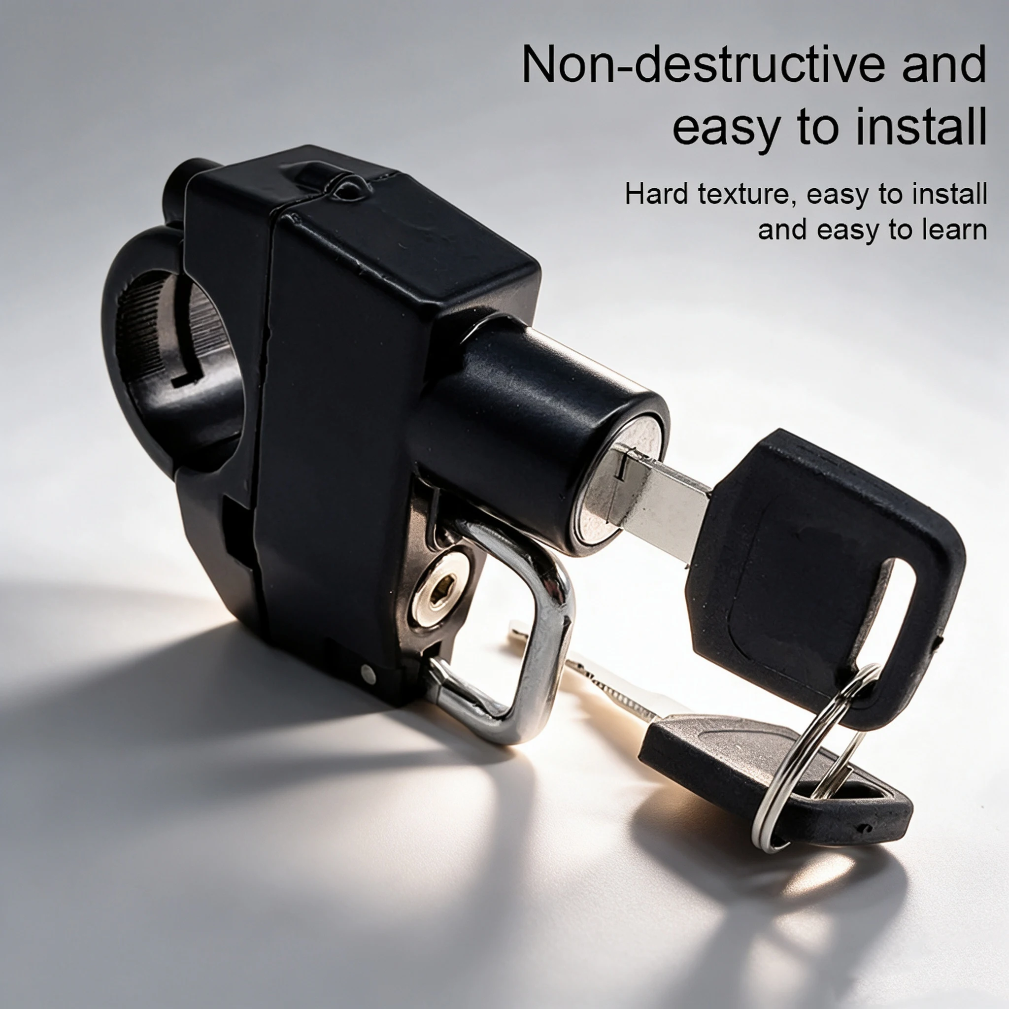 Anti-theft Motorcycle Helmet Lock Rustproof Compact Handlebar Mount Motorbike Security Locker Motorcycle Accessories