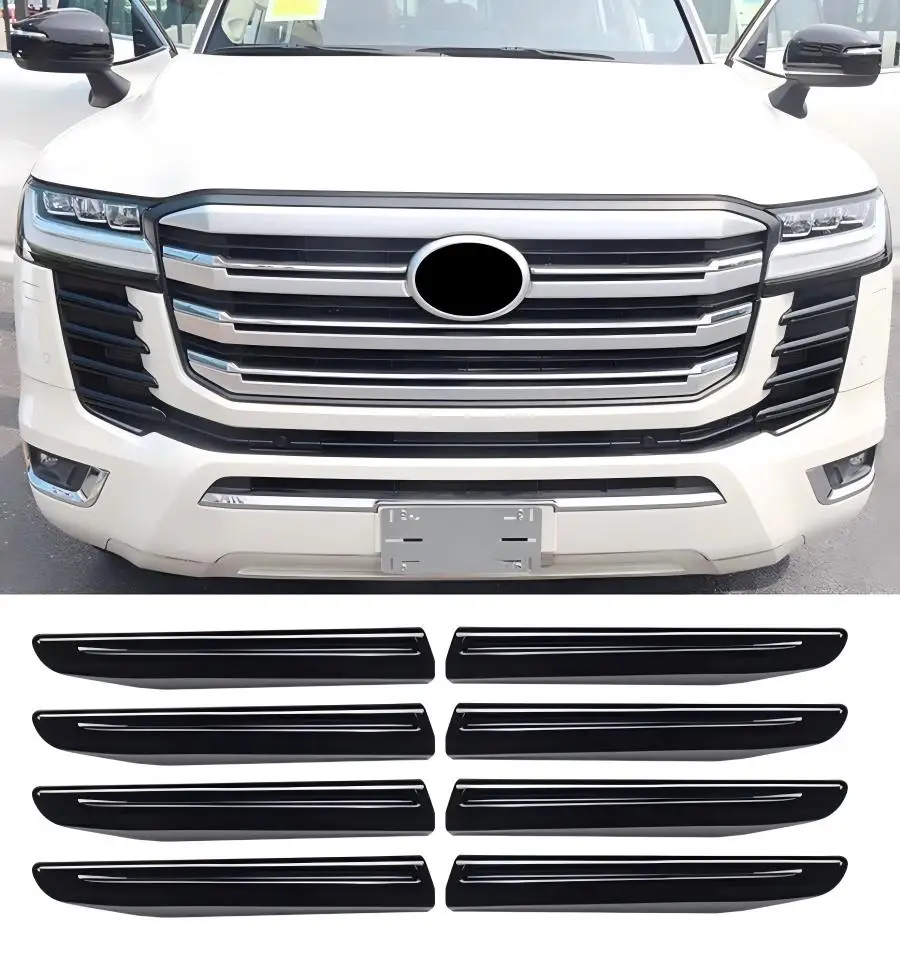 

For Toyota Land Cruiser 300 2021-2025 Front Fog Lamp Decoration Strip LC300 FJ300 Exterior Chrome Accessories upgraded Tuning