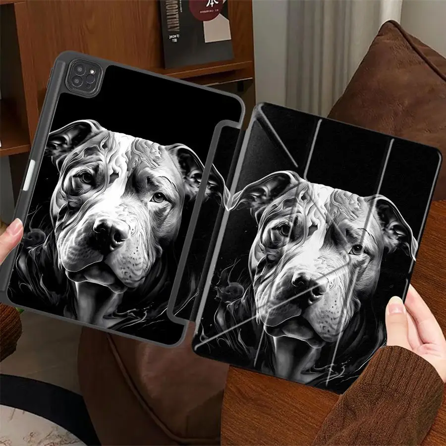Holder Cover Tablet Case For iPad Pro 11th 10th 9th 8th 7th 12.9inch Air 4 5 M3 M2 M4 11inch Pro 2025 Mini 6 7 Creative Dog