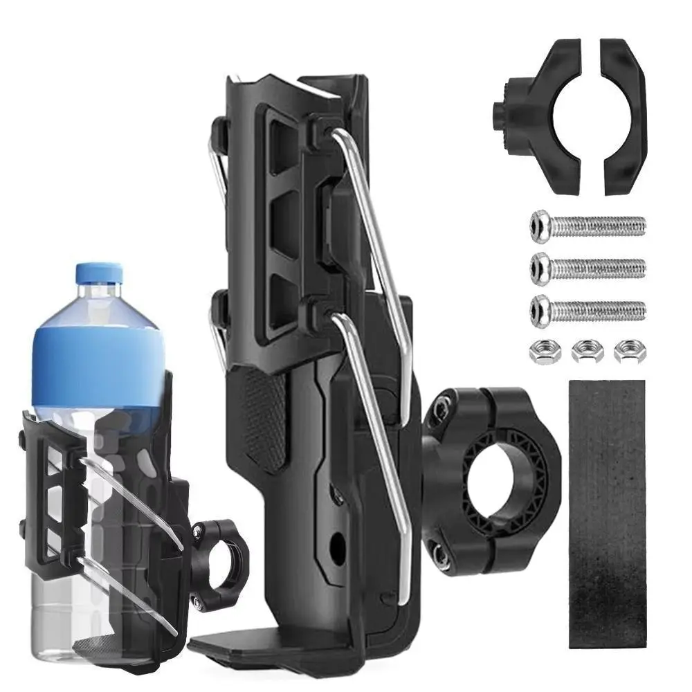 

Universal Motorcycle Bumper Cup Bolder Adjustable 360 Degree Rotatable Cup Holder Black Cycling Bottle Bracket