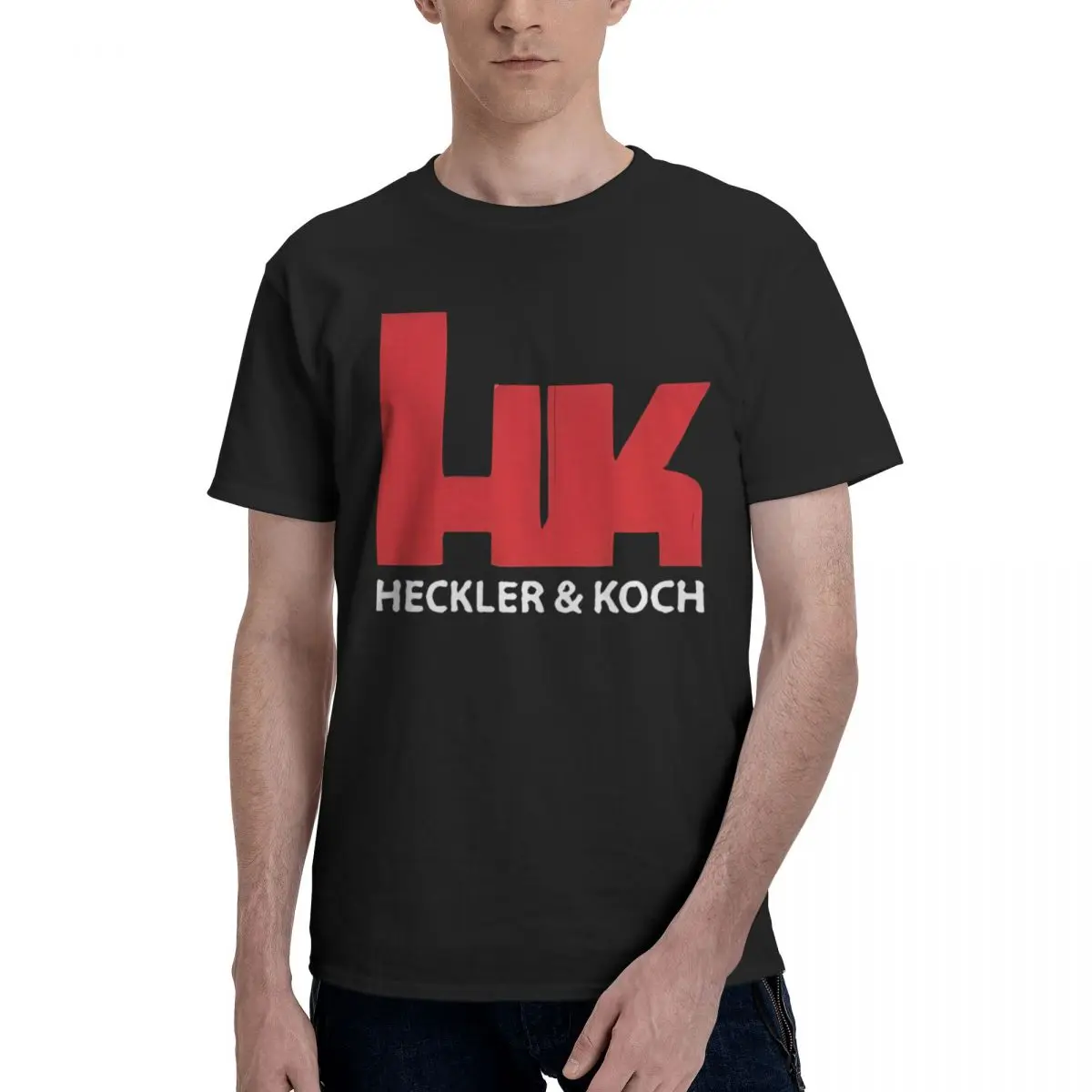 Heckler & Koch Handgun Rifles 100% Cotton Casual Breathable Confortable Tops Men's Clothing Brands Mens Gifts