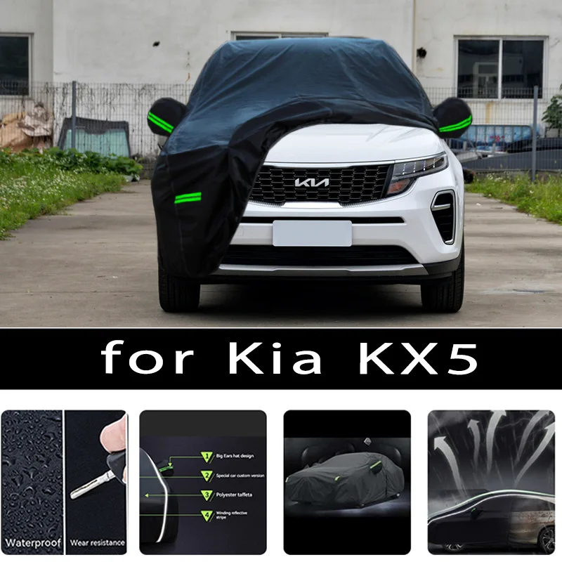 

Для Kia KX5 наружная защита на весь автомобиль, снежный чехол, Солнцезащитный водонепроницаемый пыленепроницаемый внешний автомобильный аксессуар