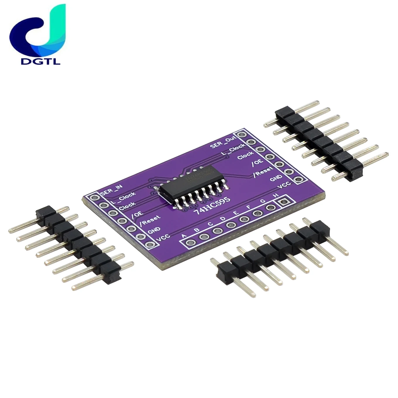 DC3.3-5V 74HC595 拡張モジュール シフトレジスタ 8 ビットシフトレジスタ