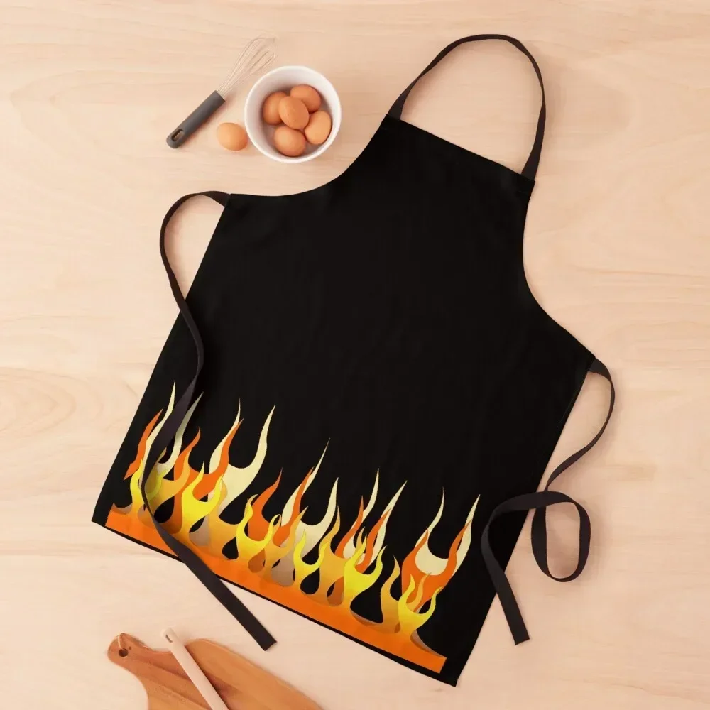 

Guy Fieri Flames Apron Women's Kitchen chefs professional hairdressing Apron