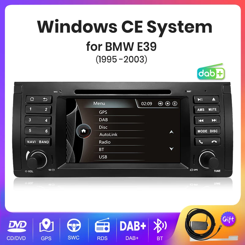 AWESAFE For  BMW 5 E39 1995 - 2003 E53 X5 M5 Car Radio Multimedia Navigation 7inch 2 din Autoradio Stereo DVD RDS DAB+