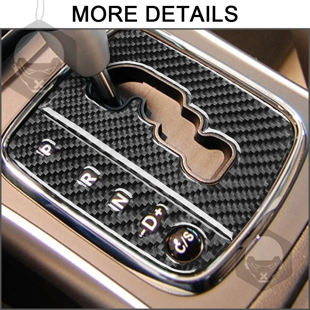 For Mercedes Benz B W245 2005-2011 Real Carbon Fiber 2Pcs Gear Stickers Shift Panel Auto Interior Cover Decoration