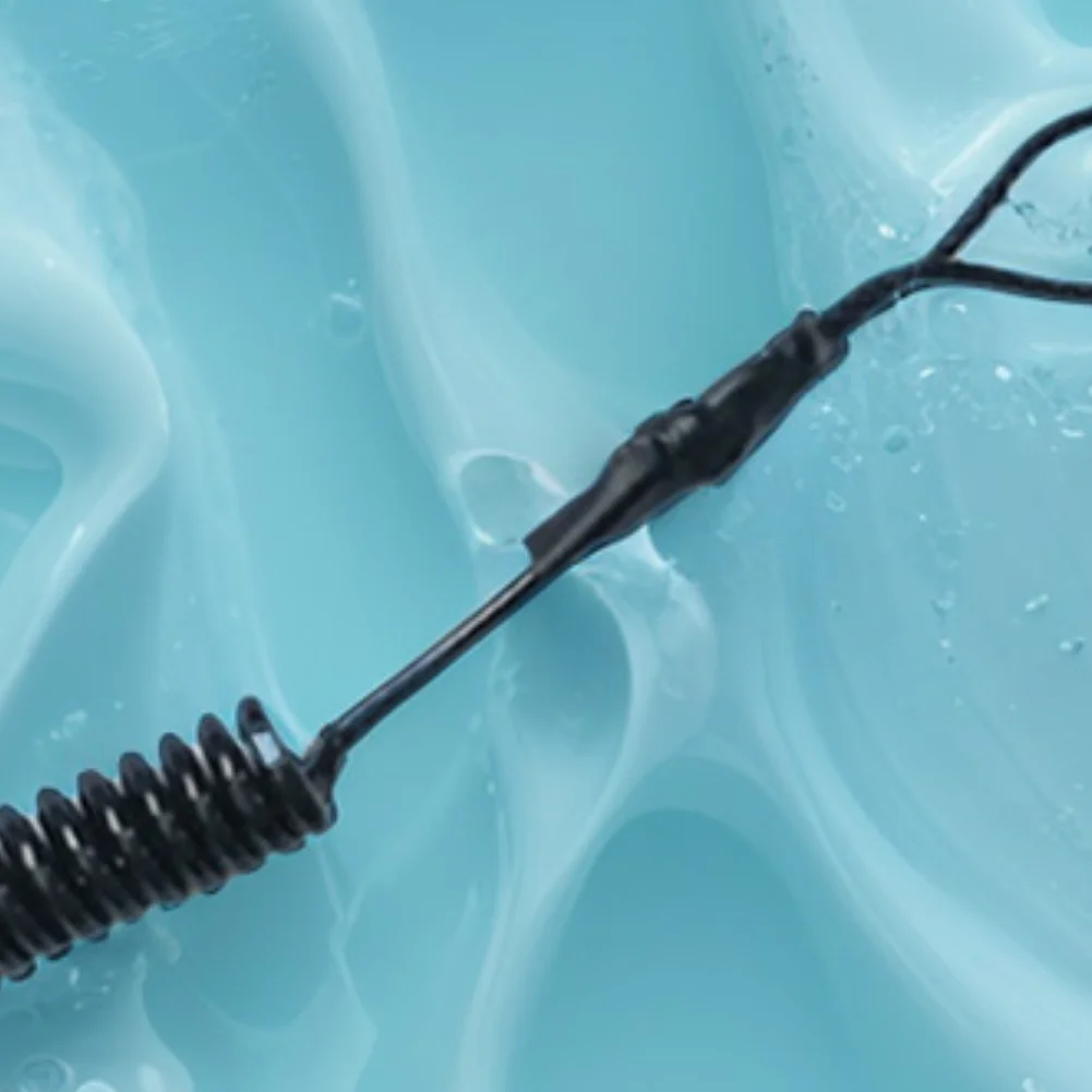 Gewickelte Surfbrett-Knöchelleine aus TPU mit integriertem Stahldraht, Anti-Verlust-Surf-Sicherheitsseil für Surfen, Paddleboarding und Wassersport