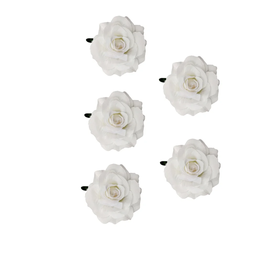 Hair Pins Rose Shape Breastpins Clips Flower Brooch Accessories Dual-Use Headwear