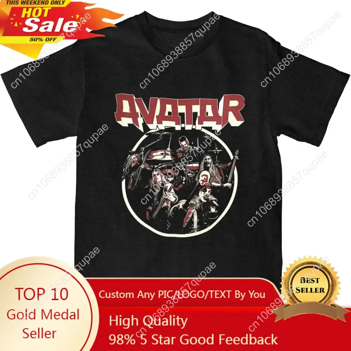 

Avatar Band Merchandise Shirt Men Women Amazing Cotton Graphic Printing Clothes