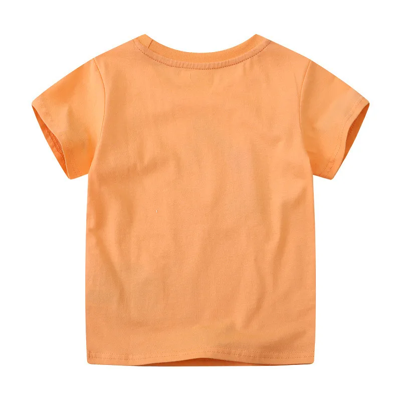 Jumping Meters 2-7T  New Arrival Summer Boys Girls Tees Cartoon Print Kids Tops Cotton Fashion Baby Clothes