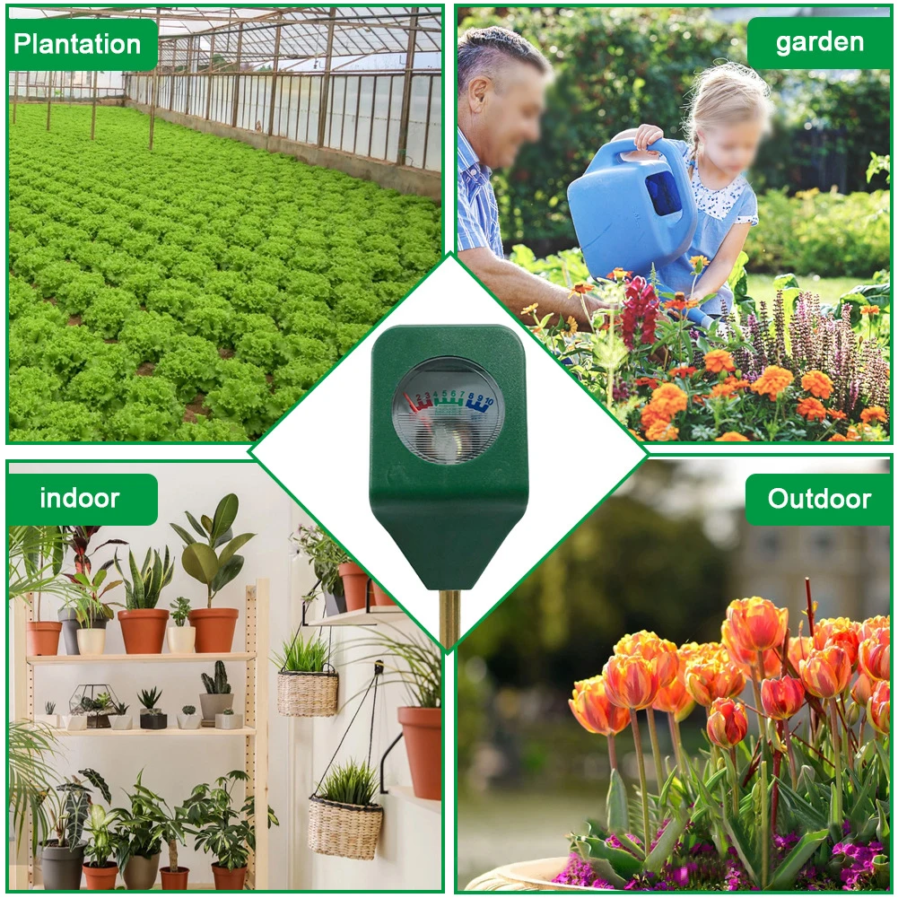 1 Pcs Soil Moisture Sensor Portable Hygrometer Tester Detection Garden Flower Plant Indoor Potted Soil Analyzer Detector Tool