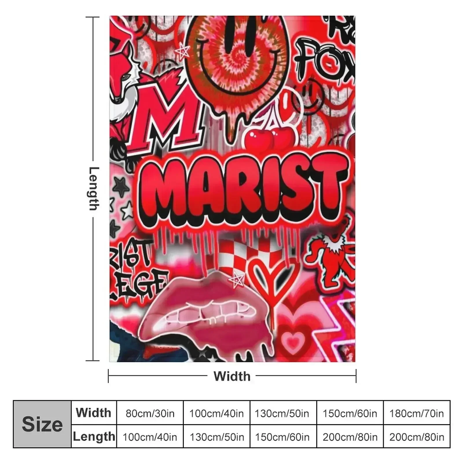 M @ R I $ T 2 . 0 Throw Blanket couch cozy soft plush fuzzy picnic outdoor blanket
