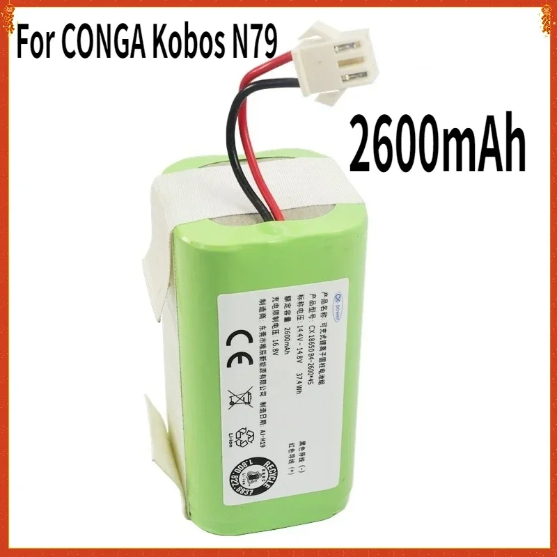 

Новый литий-ионный аккумулятор для деталей робота-пылесоса CONGA Kobos N79, N79S, X600, Mamibot EXVAC660 1290.