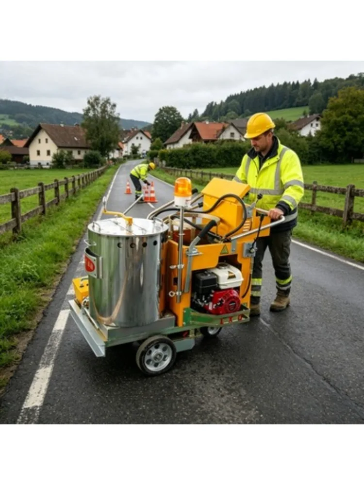 Good Price Road Line Marking Machine Continuous Operation Hand Push Cold Paint Sprayer for Parking Lot Traffic Roads