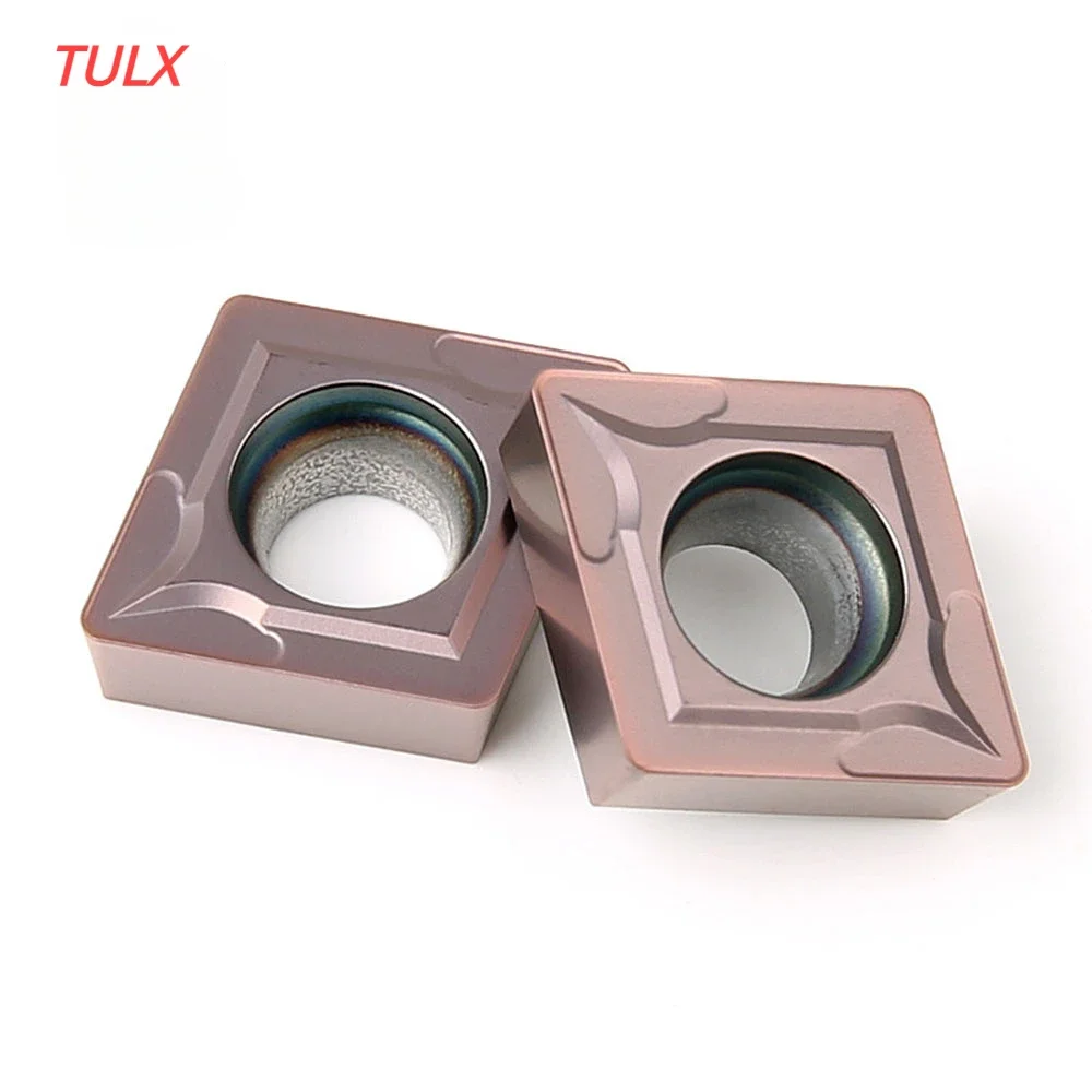 

TULX CCMT060204 CCMT060208 Internal Turning Tool Carbide Insert High Quality Lathe ToolCNC Steel Processing Turning Insert