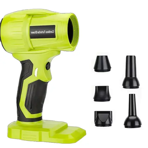 For Ryobi 18V Li-ion Battery 350W Handheld Electric Violent Air Gun Blower Cordless Leaf Blower Turbo Fan Blower for Home & Car