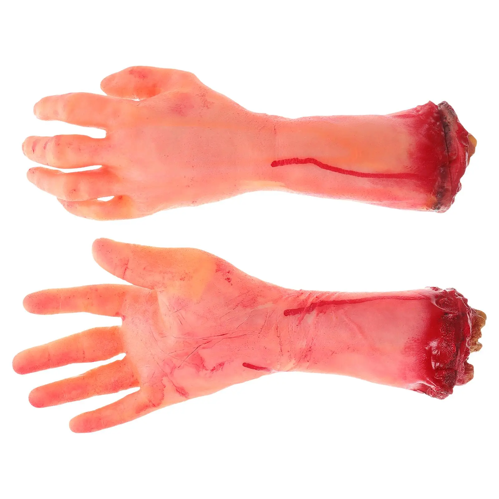 Fausses décorations H pour Halloween, 2 pièces, accessoires de maison hantée, farces robustes, partie du corps simulée cassée