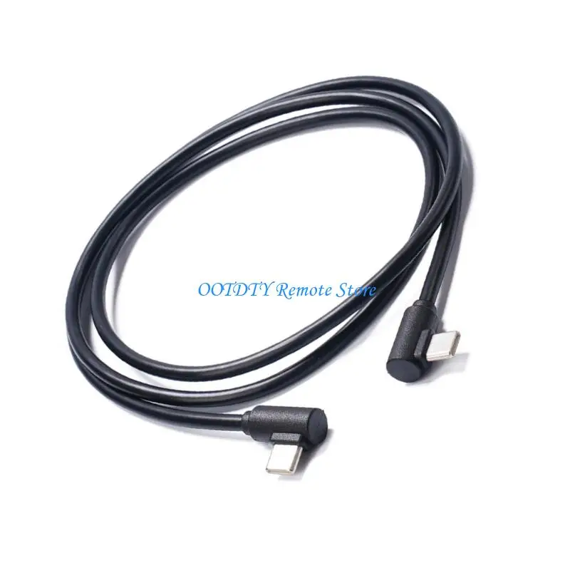 90 градусов USB C Кабель 60 Вт быстрая зарядная линия подходит для одновременной доставки питания и передачи данных на