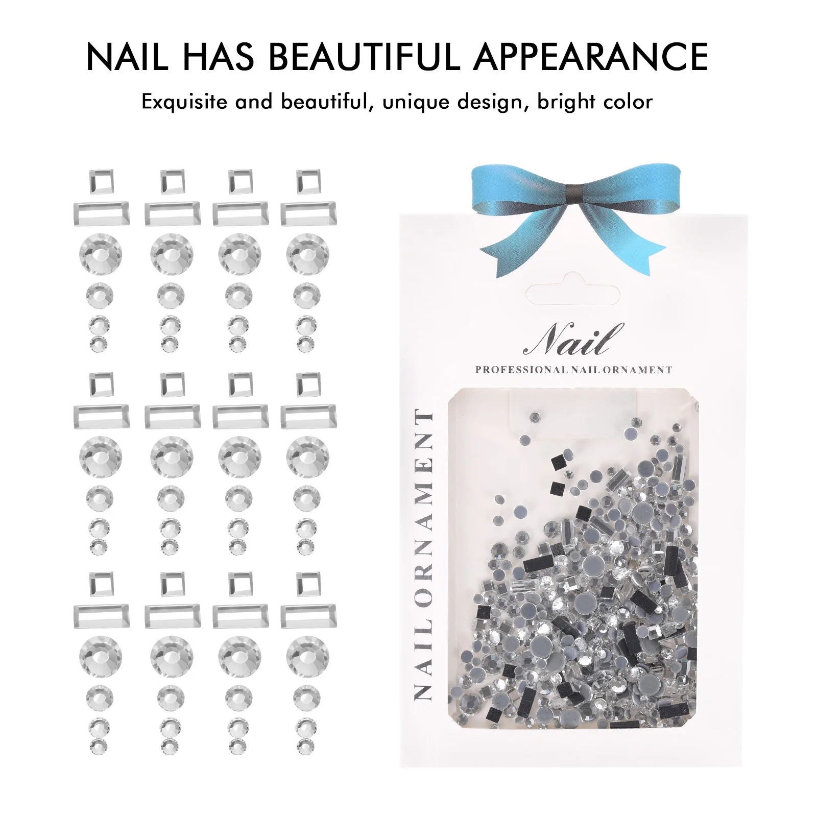 Ozdoby do paznokci z płaskim dnem, mieszanka pięknych kolorów, akcesoria DIY do eleganckich paznokci, dekoracje na imprezy.