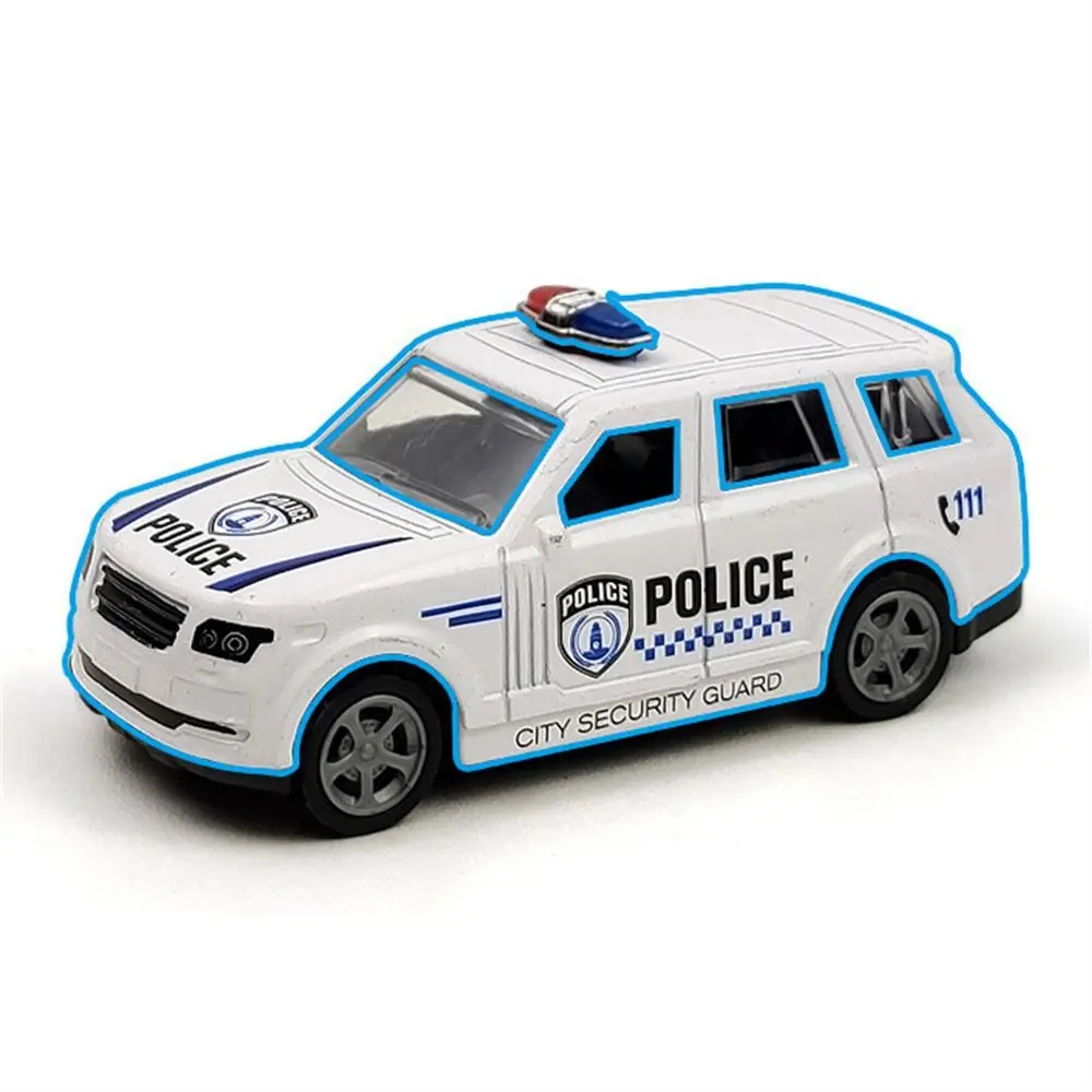 Vehículos de juguete de policía, coche de simulación, modelo de coche extraíble, fundido a presión, colección de coches de Metal, regalo