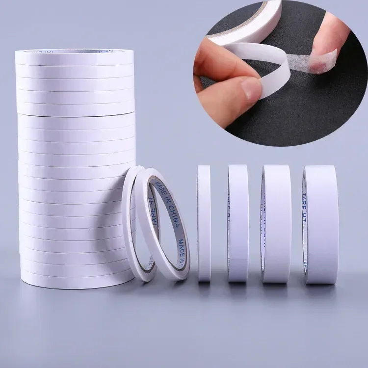 Office supplies double-sided tape strong ultra-thin packaging sealing double-sided tape 12 meters stationery tape 12M/pcs