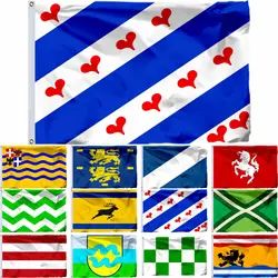 Netherlands Ommelanden City Flag Veluwe and Achterhoek Salland of Twente West-Friesland Banner Zeeuws Vlaanderen