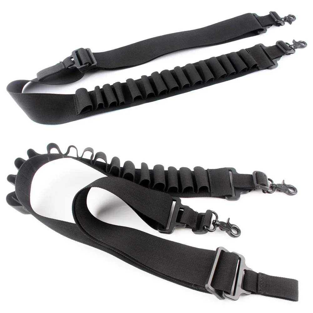 

15 ремней с круглым корпусом, двухточечный ремень для пистолета, 12 калибра, 12GA, держатель для боеприпасов, аксессуары для уличной охоты, плечевой ремень для винтовки, веревка