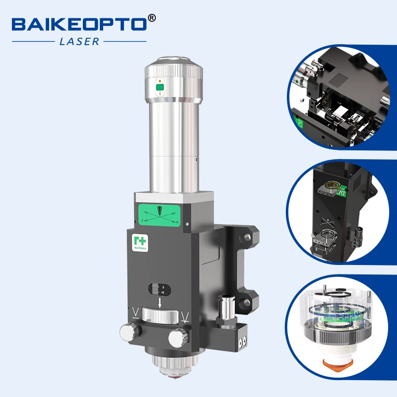 رأس القطع بالليزر FM220، هيكل رأس ثابت مستطيل الشكل، سهل التركيب، عملية بسيطة