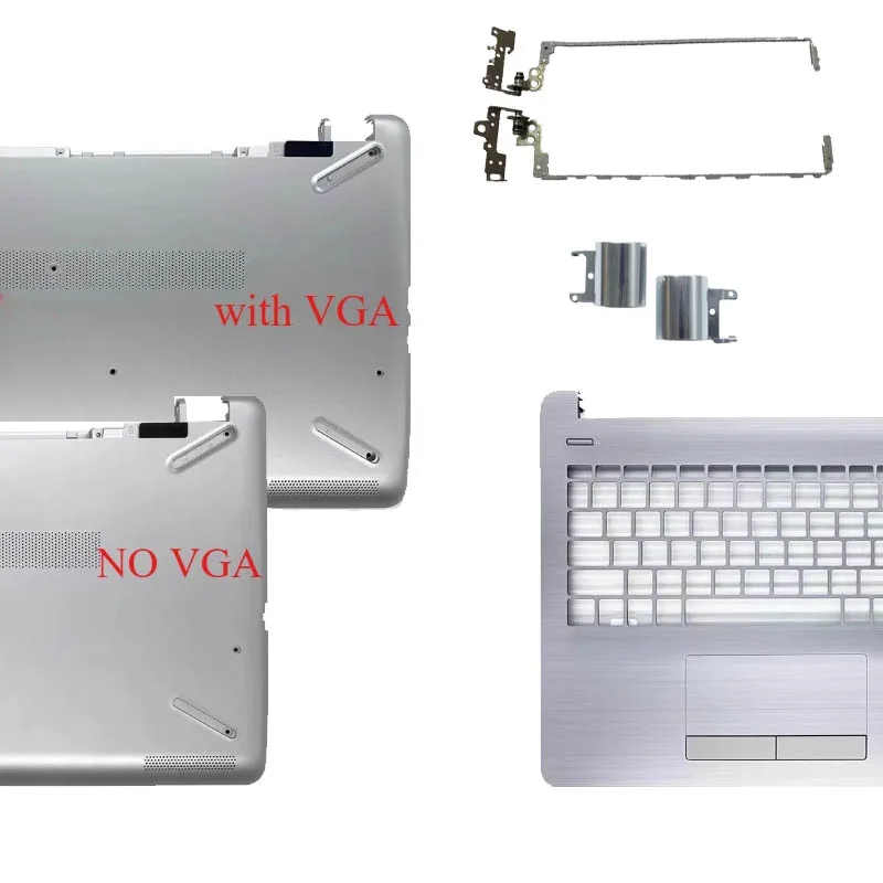 

New Laptop Case For 15-BS 15-BW 15-RA 15-RB 250 G6 255 G6 TPN-C129 Hinges Palmrest Top Case Bottom Case Silver
