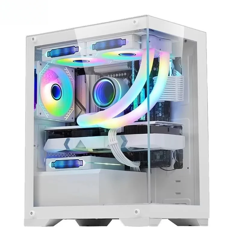 LED PC Gaming With Micro Support O Front Ports Fan And Cooling Dktop CPU Cinet