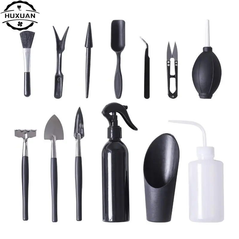 

13pcs/set Succulent Plants Tools Set Garden Planter Kit Bonsai Tools Bonsai Kit For Indoor Fairy Care Potting Cactus Houseplant