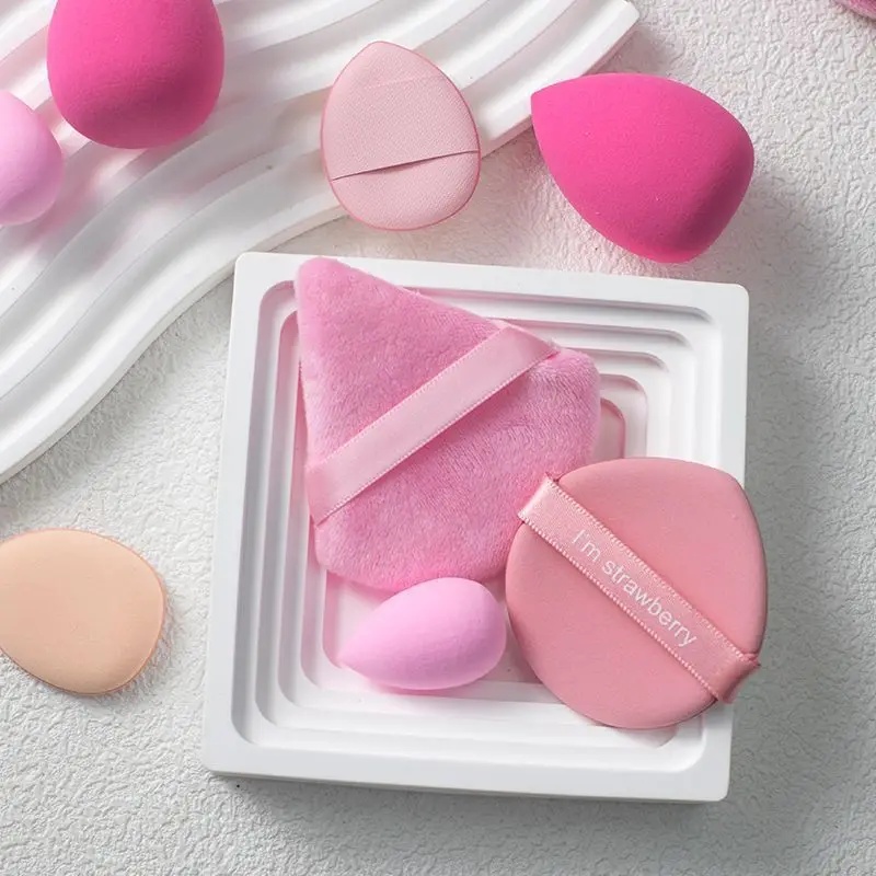 35pcs/set Cosmetic Puff Multipurpose Makeup Sponge For Foundation Loose Podwer Mini Beauty Egg Thumb Podwer Puffs Make Up Tool