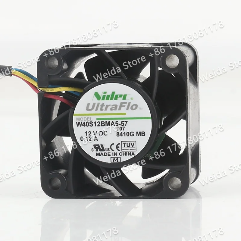 

4CM DC12V 0.12A AC EC 4028 New Nidec PWM temperature-controlled 40X40X28MM silent four-wire W40S12BMA5-57 cooling fan