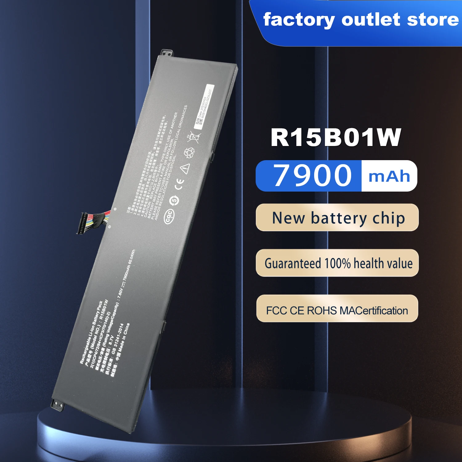 Bateria do Portátil para Xiaomi Pro 15.6 Gtx Tm1701 Série Notebook R15b01w