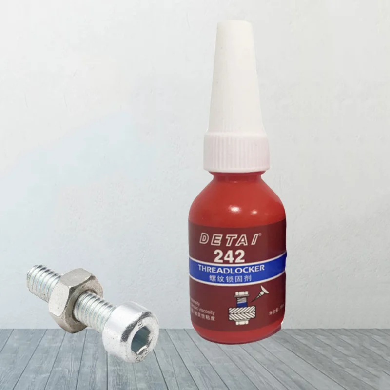 10ml Medium Strength Threadlocker Blue Threadlocker Adhesive 242 Fixed Quickly for Locking and Sealing of M6-M20 Thread
